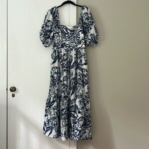 Abercrombie and Fitch blue and white dress size small tall